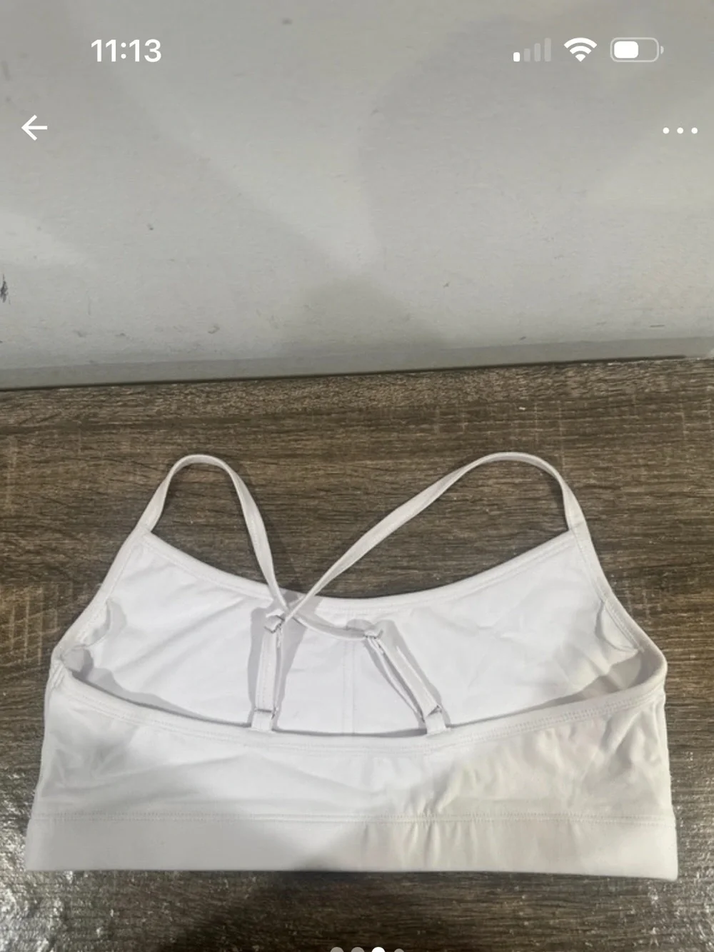 Year of Ours White Cross-Back Swim Bralette